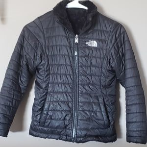 Girls North Face Reversible Coat Size Medium